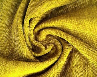 Mustard Chenille fabric ,Decorative Chenille fabric By Yard, pillow Furniture Sofa, Chair Chenille fabric By the Meter