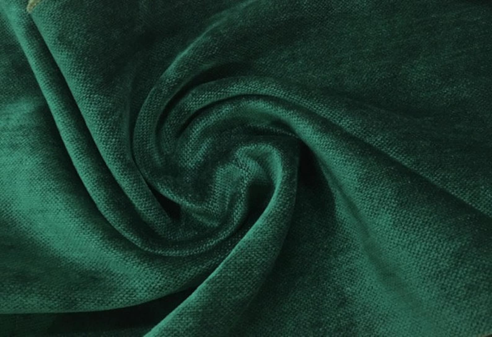 Dark green Upholstery Chenille fabric Decorative Chenille Etsy