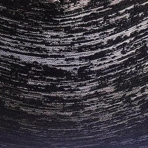 Black Patterned 1 Chenille Luxury Upholstery Fabric by yard, Fabric for Pillow Covers, Sofa, Drapes, Cushion, High Quality Textured Fabric