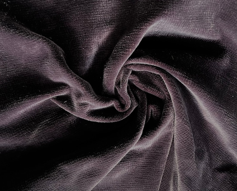 Luxury Dark Grey Upholstery Chenille Fabric, Decorative Fabric by Yard