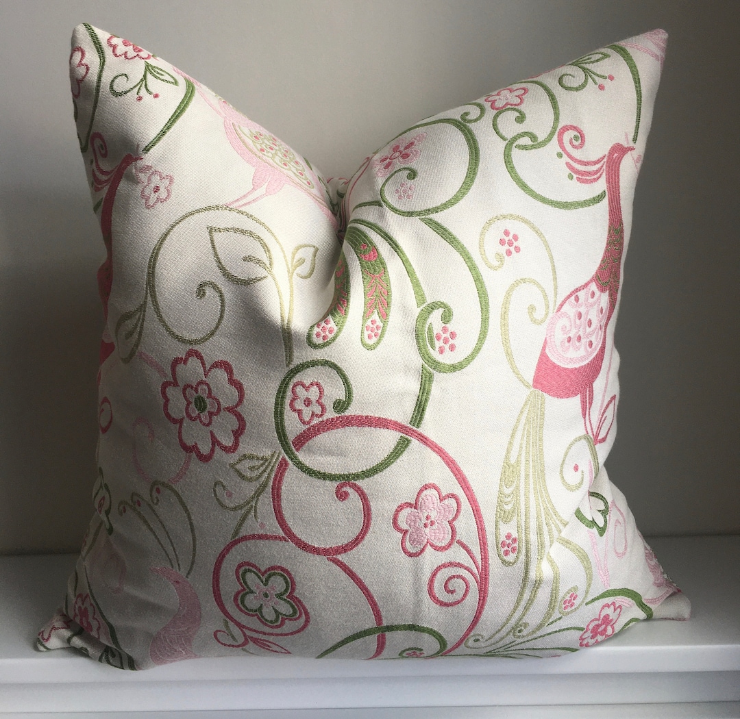 Birds Pillow Case,white Pillow Case,decorative Pillowcase,linen Pillow