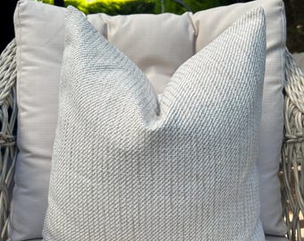 Creme Leinen Kissenbezug, Stonewashed Naturflachs Kissen, Minimalist Home Akzent