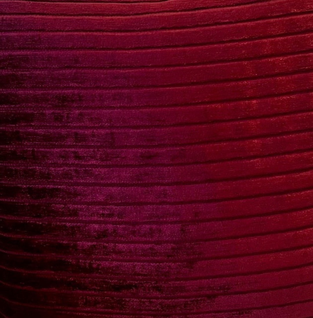 Burgundy Striped Chenille Upholstery Fabric : Soft Textured Weave by ...