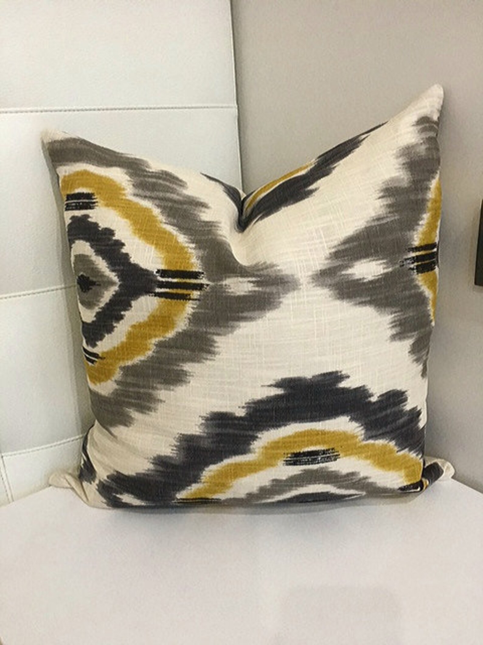 Mustard grey Linen Pillow CaseGrey pillow caseDecorative Etsy
