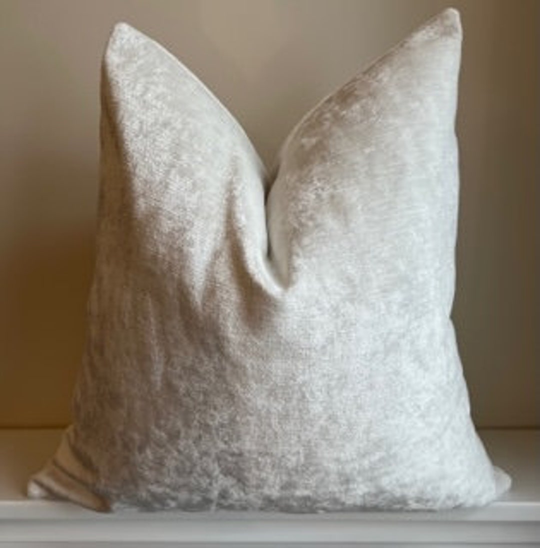 White Chenille Pillow Cover,decorative ,chenille Pillow Case,cushion