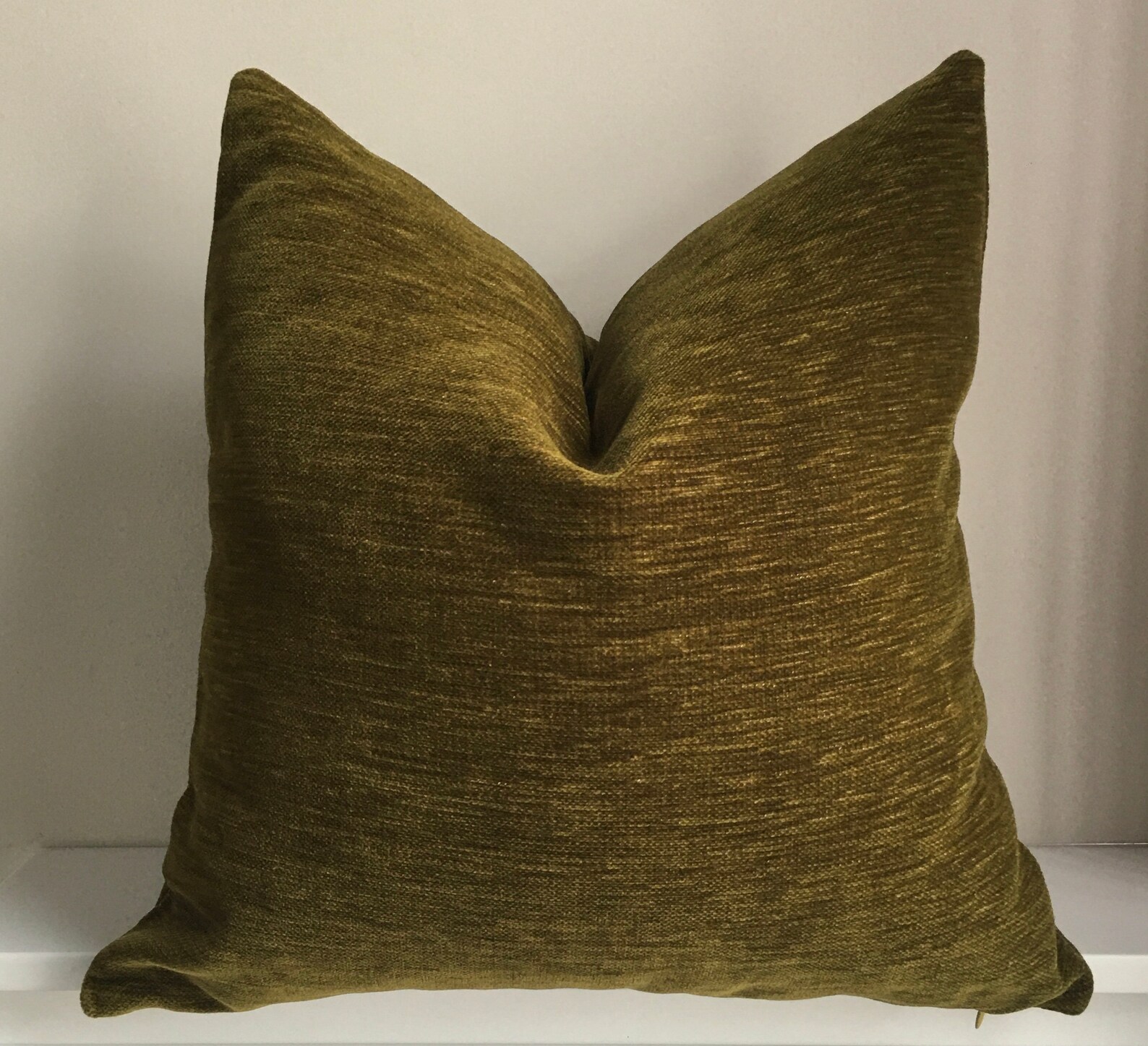 Olive green Upholstery Chenille fabric Decorative Chenille Etsy