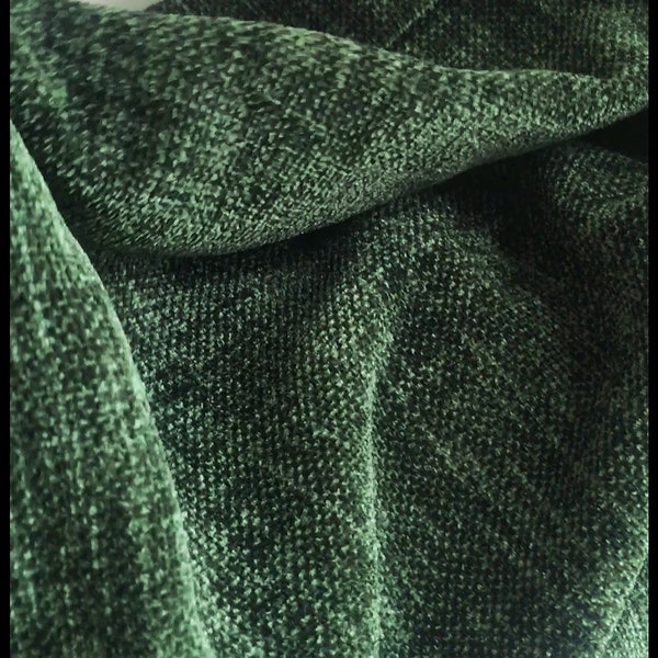 Grass Green Upholstery Chenille fabric ,Decorative Chenille fabric By Yard, pillow Furniture Sofa, Chair Chenille fabric By the Meter