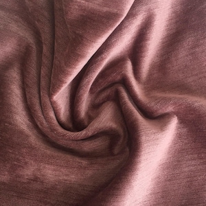 Rose Chenille Luxury Upholstery Fabric by yard, Soft Fabric for Pillow Covers, Sofa, Drapes, Cushion, High Quality Textured Fabric