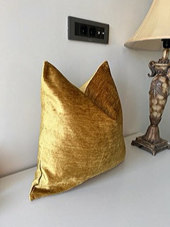 Soft Gold Texture Chenille Upholstery Fabric Durable Upholstery Fabric Plus  Chenille Sofa Fabric Ottoman Cover Custom Pillow Cover 