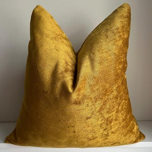 Gold Textured Chenille Pillow Cover, Soft Luxury Throw Pillow for Couch, Bed, Sofa, Decorative Woven Cushion Cover, Custom Sizes