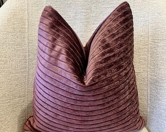 Rose Chenille Pillow Cover, Soft Textured Decorative Cushion Cover, Living Room Sofa, Bedroom.