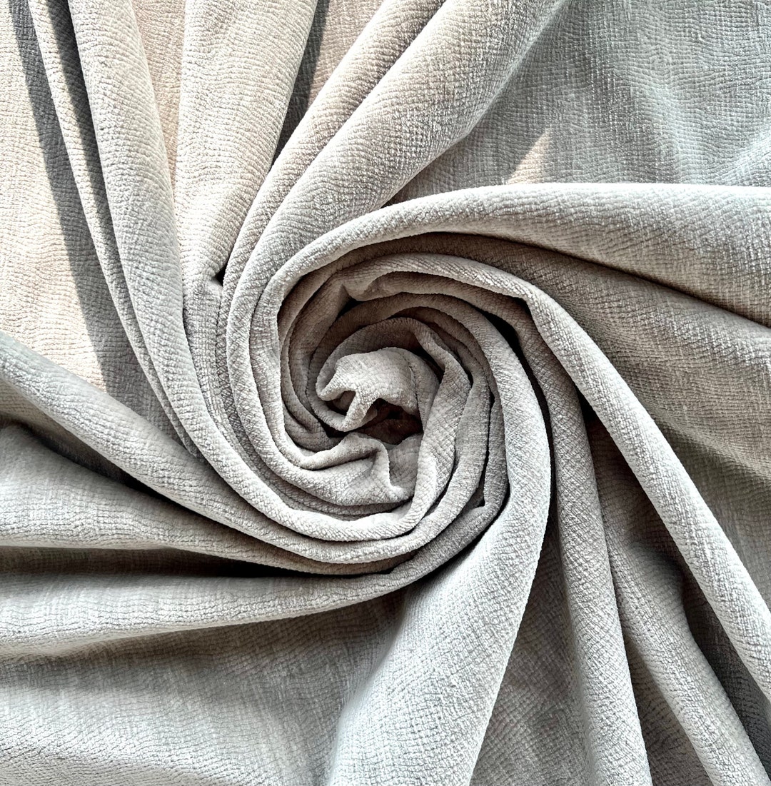 Luxury Light Grey Upholstery Chenille Fabric ,decorative Chenille