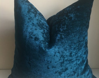 Shiny blue chenille  Pillow Cover,Decorative ,Chenille Pillow Case,Cushion Pillow Case, Pillow Case,pillow cover24x24,26x26,28x28