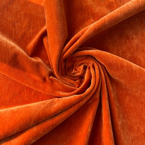 Orange Chenille Luxury Upholstery Fabric by yard, Soft Fabric for Pillow Covers, Sofa, Drapes, Cushion, High Quality Textured Fabric