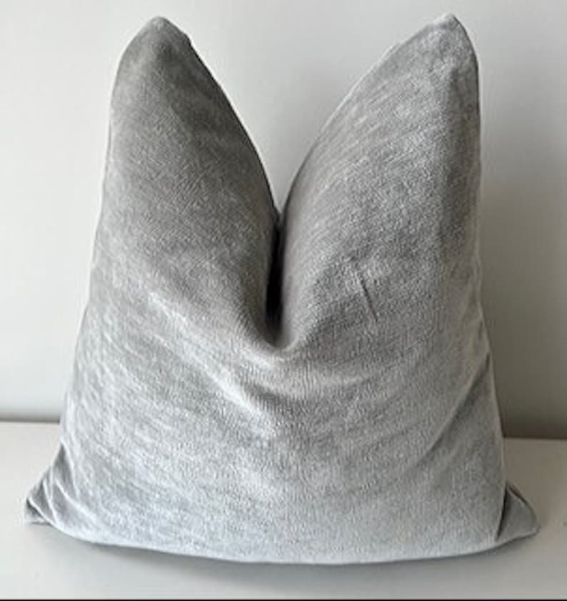 Luxury Light Grey Upholstery Chenille Fabric ,decorative Chenille