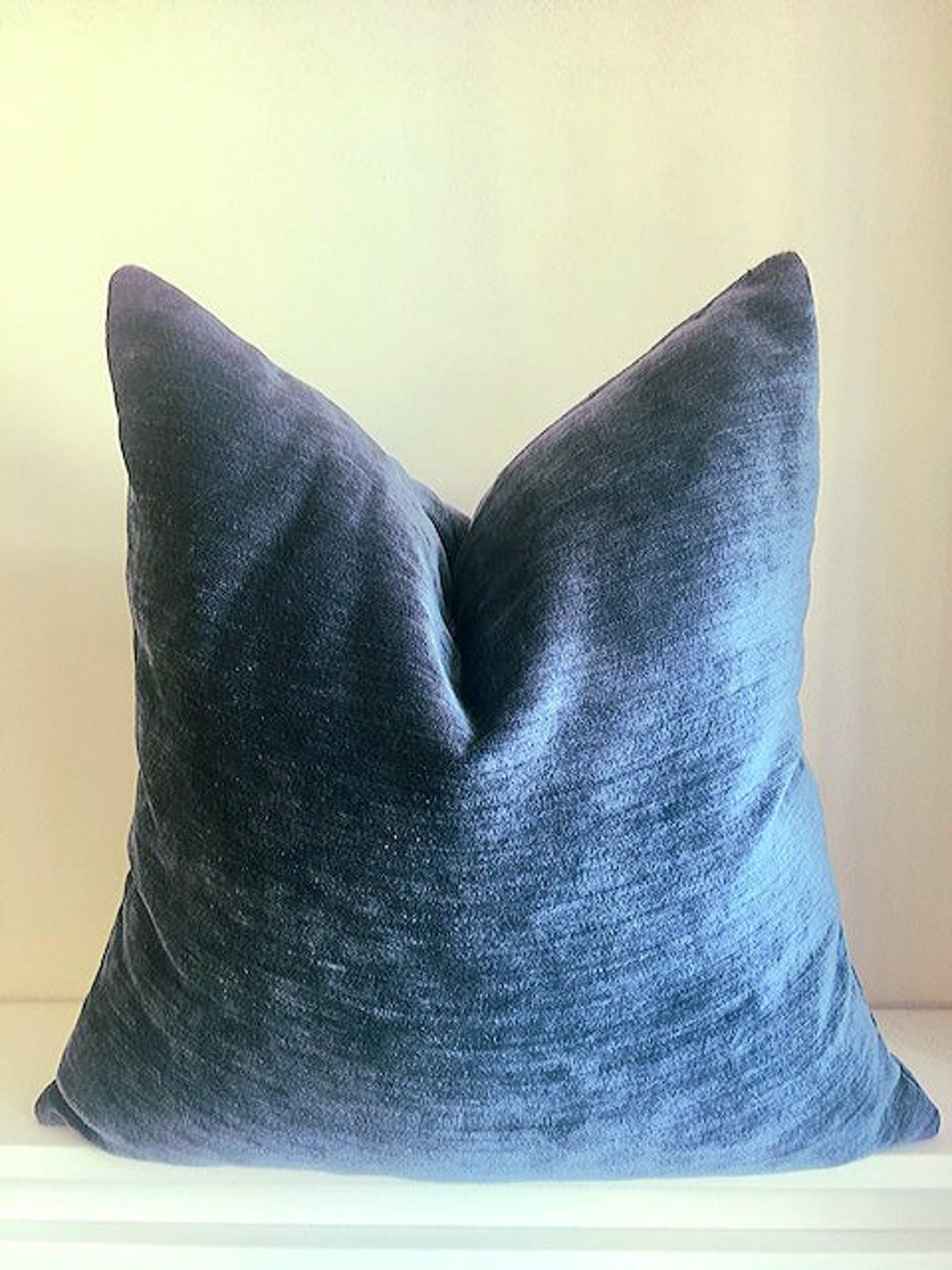 Blue Chenille Pillow Cover,decorative ,chenille Pillow Case,cushion Pillow Case, Pillow Case