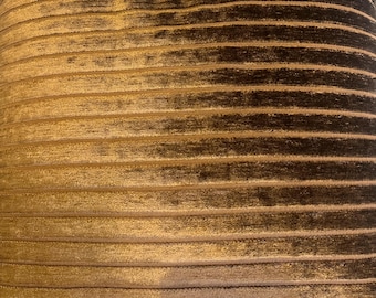 Brown Striped Chenille Upholstery Fabric : Soft Textured Weave by the Yard.