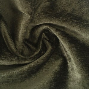 Shiny Green Chenille Luxury Upholstery Fabric by yard, Soft Fabric for Pillow Covers, Sofa, Drapes, Cushion, High Quality Textured Fabric