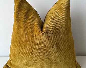 Gold Boucle chenille Pillow Cover,Decorative Pillow,Custom Pillow Case,Cushion Pillow Case, Gift , Mother Gift Pillow Case,pillow cover