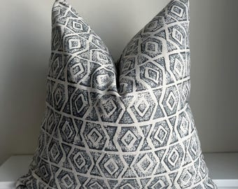 Boho Linen Pillow Cover, Stonewashed Flax Cushion, Minimalist Living Room Accent