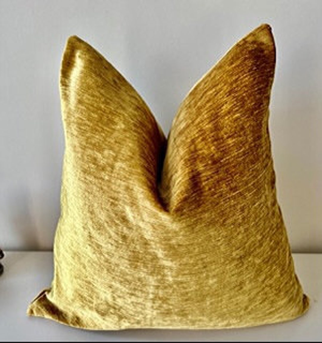 Antique Gold Chenille Pillow Cover,decorative ,chenille Pillow Case,cushion Pillow Case, Pillow