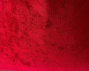 Wine Red Chenille Upholstery Fabric : Soft Textured Weave by the Yard.