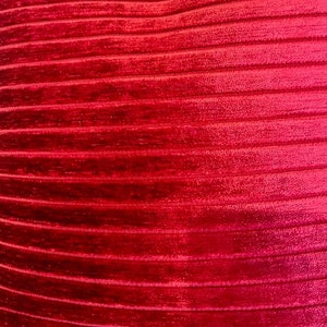 Red Striped Chenille Luxury Upholstery Fabric by yard, Soft Fabric for Pillow Covers, Sofa, Drapes, Cushion, High Quality Textured Fabric