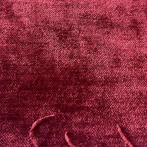 Cherry Chenille Luxury Upholstery Fabric by yard, Soft Fabric for Pillow Covers, Sofa, Drapes, Cushion, High Quality Textured Fabric