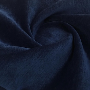 Parliament Blue Chenille Luxury Upholstery Fabric by yard, Fabric for Pillow Covers, Sofa, Drapes, Cushion, High Quality Textured Fabric