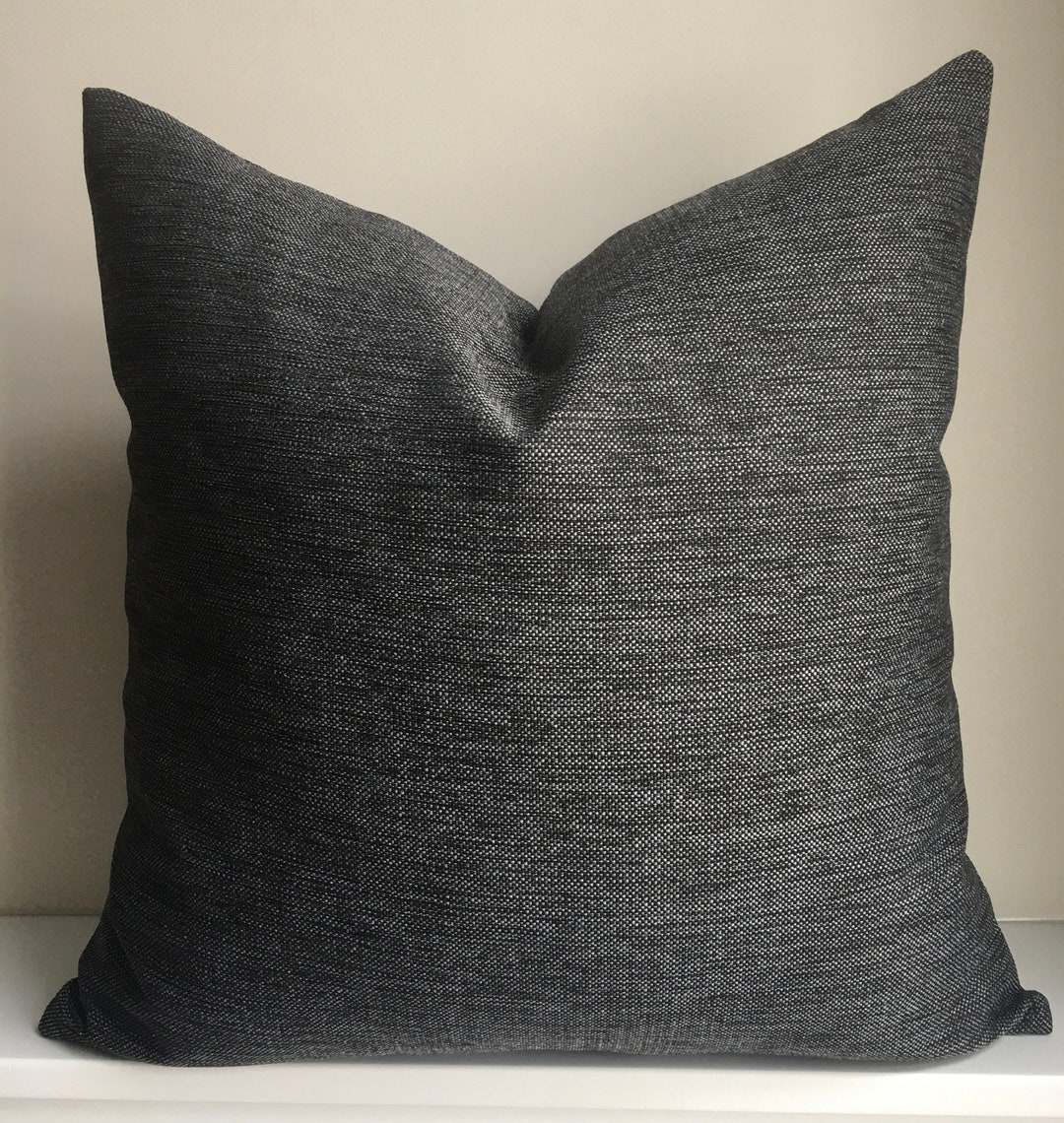 Dark Grey Linen Pillow Case,decorative Pillow Case,linen Pillow Case
