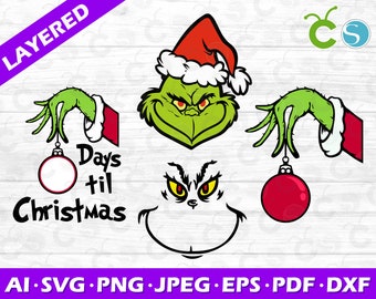 Download Grinch Hand Svg Etsy