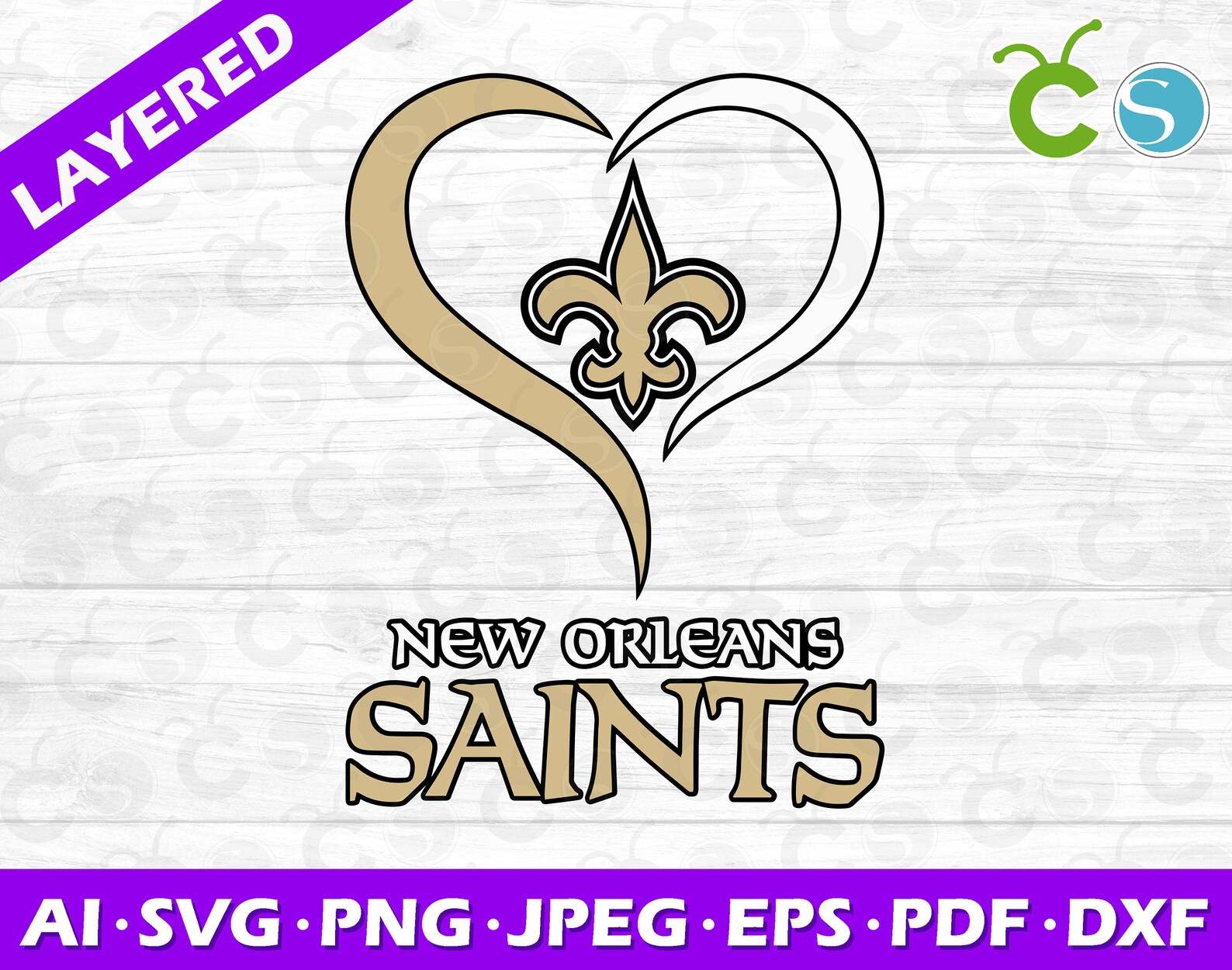 Saints Heart Svg New Orleans Saints 2 Svg Png New Orleans | Etsy