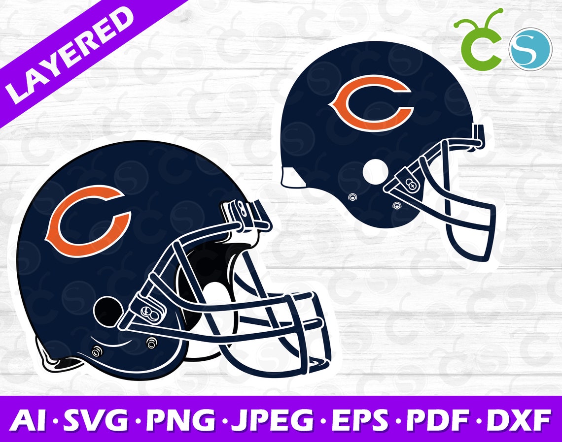 Chicago Bears Helmet 2 Svg Png Bears Svg Chicago Bears Svg | Etsy
