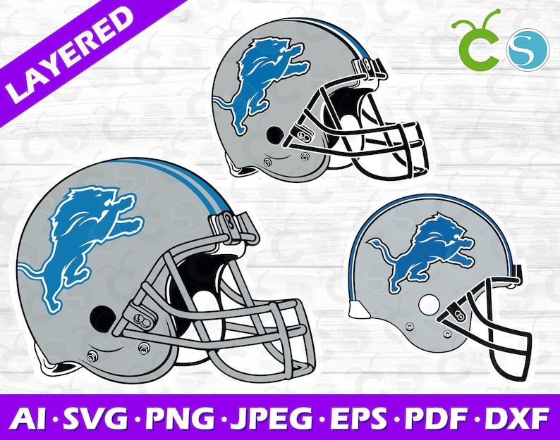 Detroit Lions Helmet 3 Svg Png Lions Svg Detroit Lions Svg ...