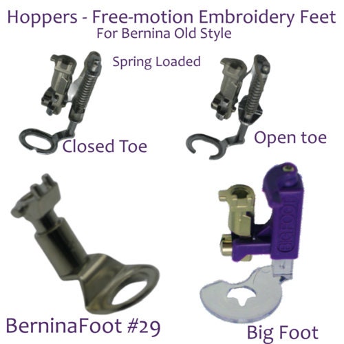 Hoppers Freemotion Embroidery Feet for Vintage Bernina Old Style 730