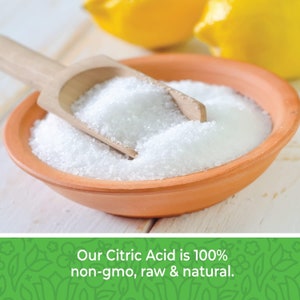 2 lbs Food-Grade Pure Citric Acid: Natural Preservative and Flavor Enhancer Residue Cleaner for Water Distillers and All your Needs
