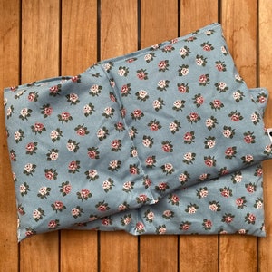Heat cushion Gr. L Country house/flowers blue rapeseed pillow Grain pillow