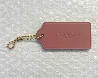 COACH Leather Hangtags PINK