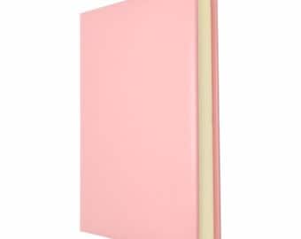 Gästebuch Uni Leder Pink A5 von Cathian Leather