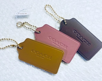 COACH Leather Hangtags Pack of all 3 colors
