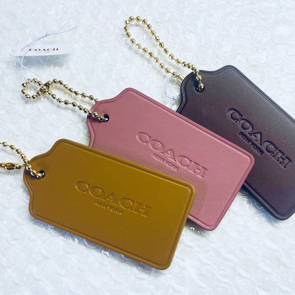 COACH Leather Hangtags Pack of all 3 colors