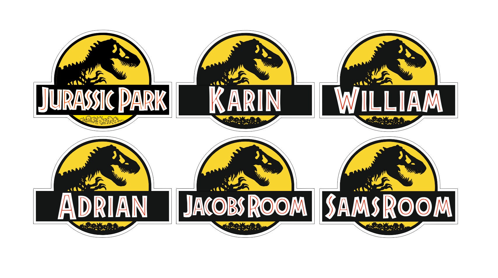 3D Effect Jurassic Park Sign Personalised Sign Bedroom Sign - Etsy ...