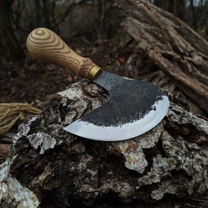 Hand-Forged round Head Old-Fashioned Kitchen Knife