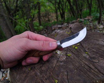 Forged Woodcarving Knife. Chip Carving Knife. Wood Carving Tools. Carving Tool. Hand-Forged Knife. Handmade. Carbon Steel Fixed Blade Knife