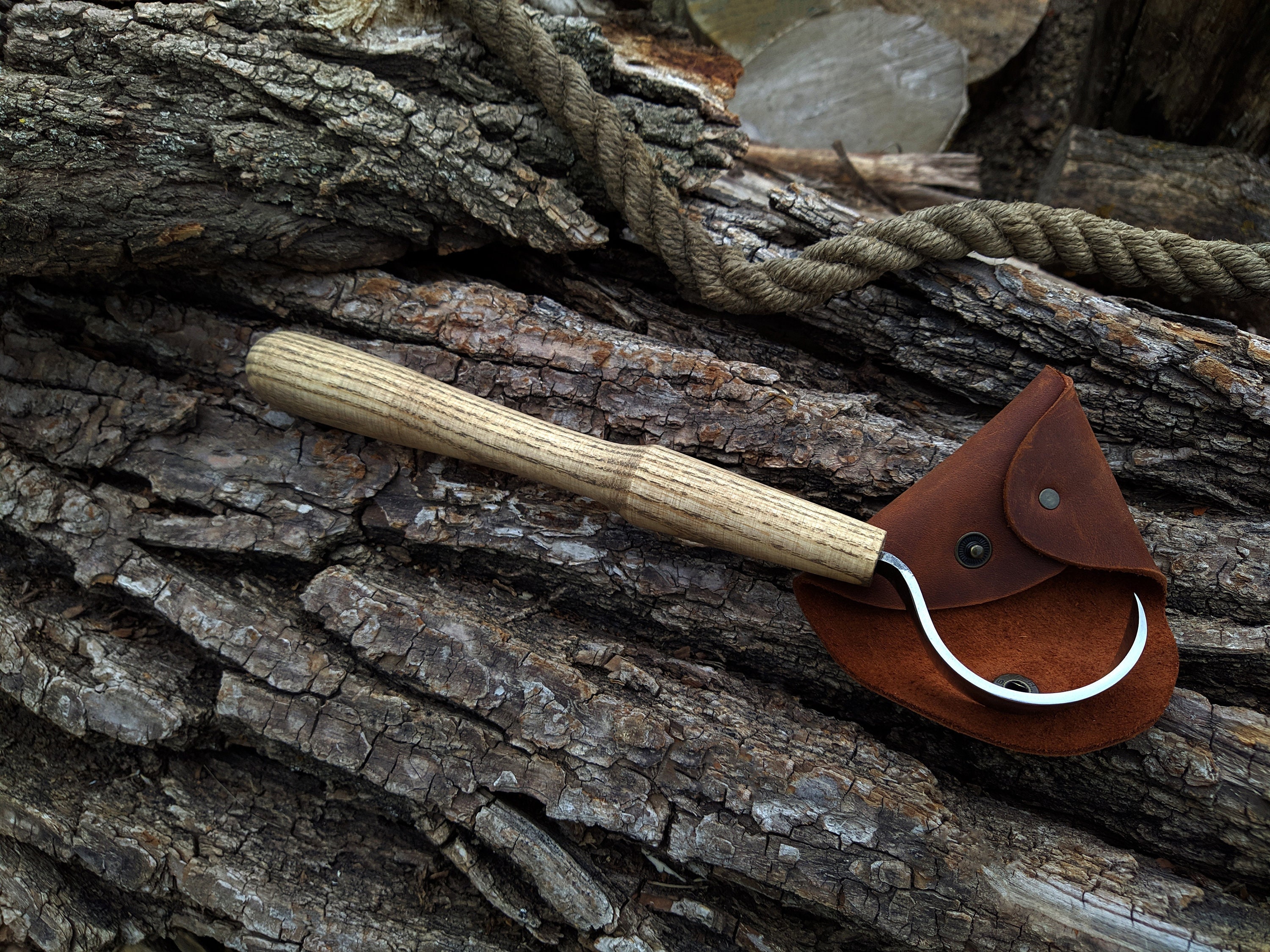 BeaverCraft Small Carving Axe with Leather Sheath
