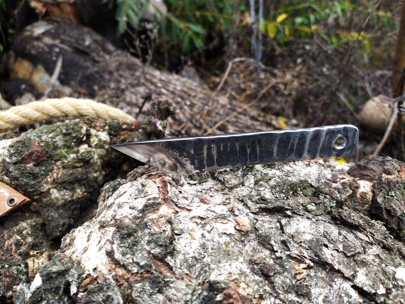 Hand Kiridashi Knife Kiridashi Knife Leather Etsy