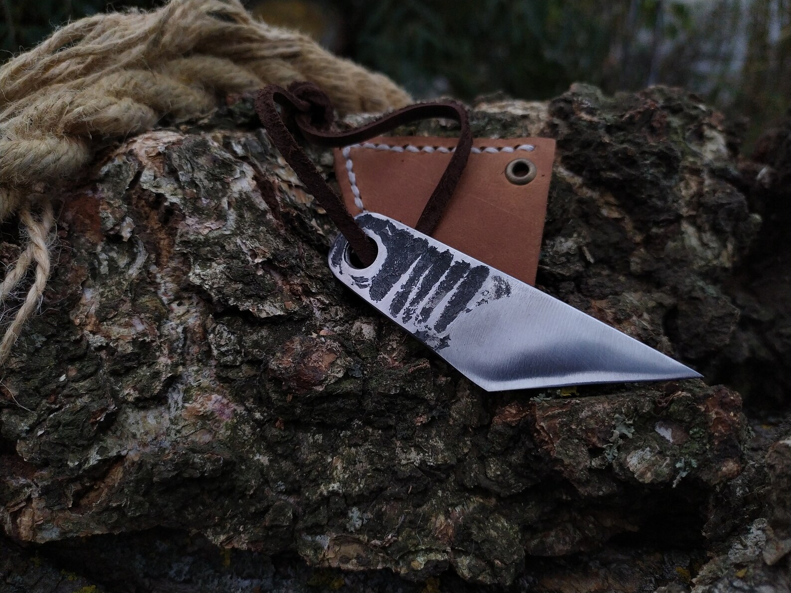 Hand Leather Knifes Leather Knife Set Leather Knife Etsy