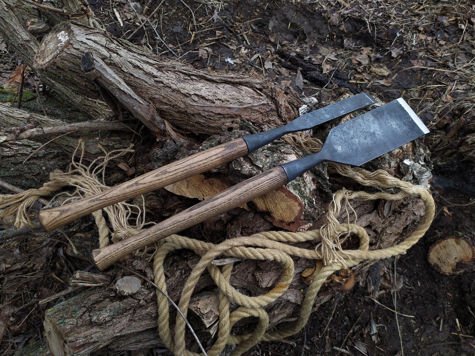 Long 3 Timber Framing Chisel Set 3 Pc Carpenters Etsy