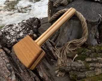 Maillet en bois pour travaux d'aiguille. Maillet en bois fait main. Maillet en bois. Maillet pour la sculpture sur bois. Bois massif de qualité. Maillet de menuisier.