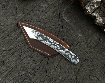 Cuchillo japonés forjado para marcar. Kiridashi forjado. kiridashi. Kiridashi hecho a mano. Cuchillo de cuello. Cuchillo táctico Kiridashi. Entrega rápida